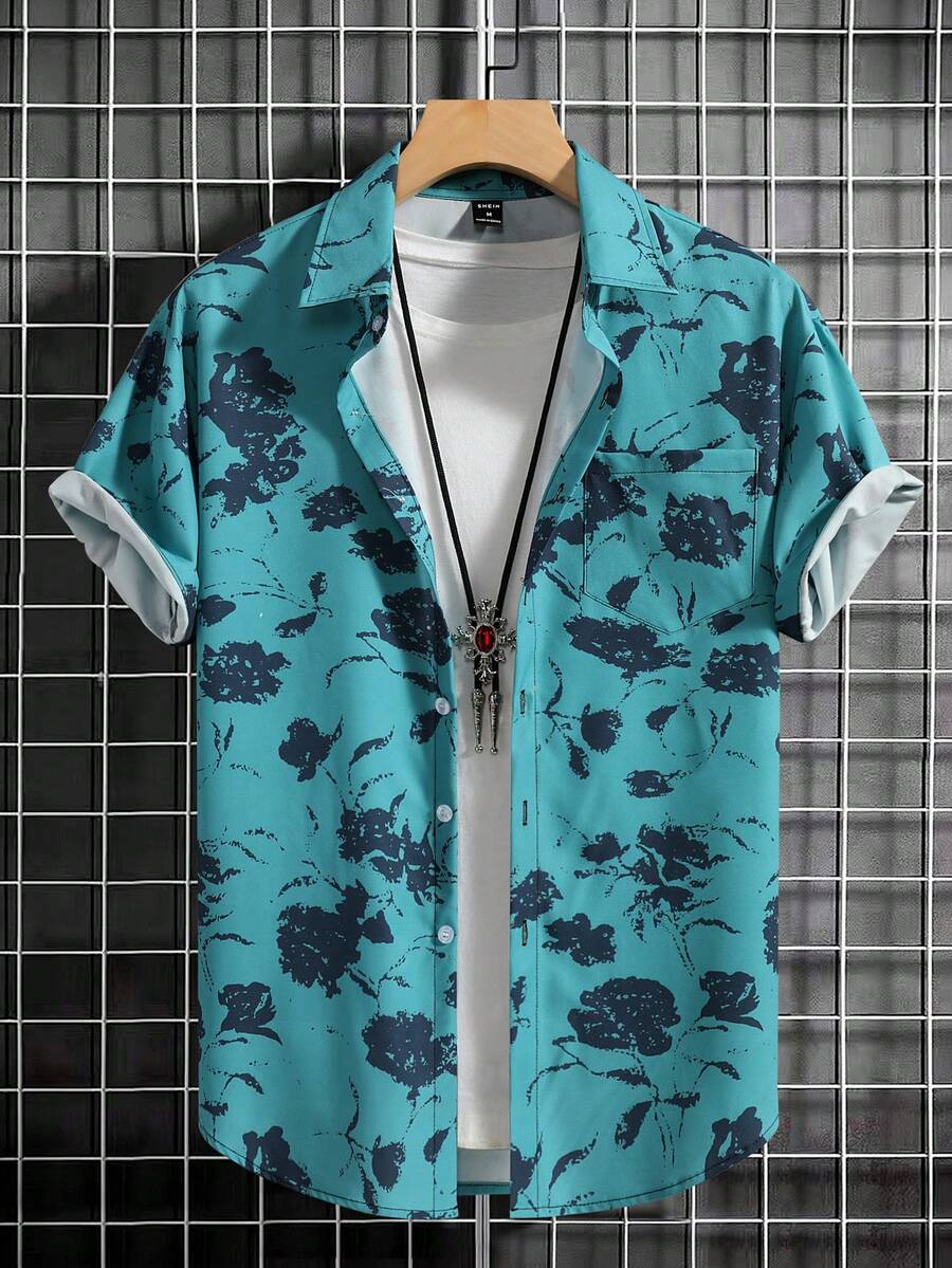 Manfinity RSRT Men Floral Print Shirt