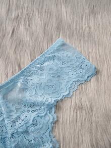 3入組花邊蕾絲內褲情趣內衣 - 彩色 - 查看 3