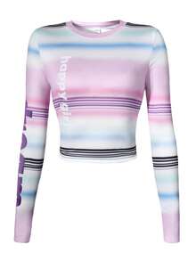 Teen Girl Striped Print Tee & Pants - Multicolor - View 8