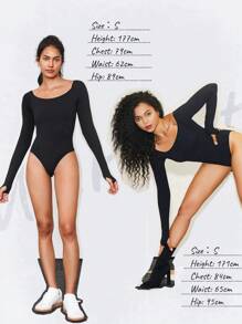 GLOWMODE Featherfit™ Glowgetter露肩連體衣 - 黑色 - 查看 8