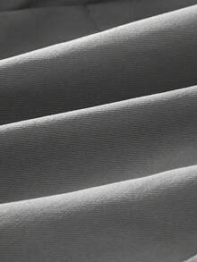 Manfinity Homme Nam Túi nắp bên cạnh Quần Cargo - Màu xám đen - Xem 4