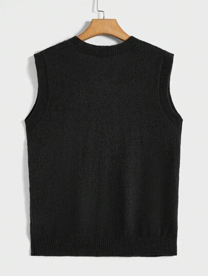 Manfinity VCAY Men Cable Knit Sweater Vest