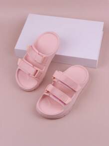1 Paar Unisex Kinder Rosa Sandalen , atmungsaktiv Strand Hausschuhe für Outdoor - Pink - Übersicht 3