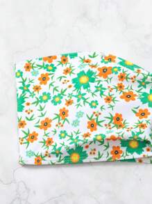 碎花抹胸比基尼泳裝 - 彩色 - 查看 3