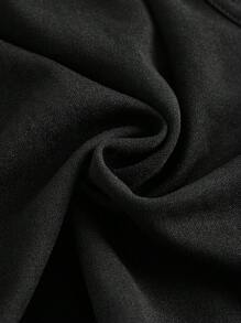 SHEIN MOD Lace Up Front Tank Top Without Blouse Corset Top - Black - View 4