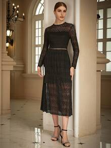 Eilly Bazar Monos de Fiesta de Mujer - Negro - Ver 6