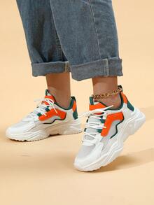 流行透氣網布跑步鞋適合男人及女人,休閒運動步行運動鞋