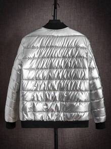 Manfinity VCAY Cappotto invernale casual oversize con chiusura lampo e maniche lunghe per uomo