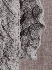 GENTILAND Men Zip Up Hooded Teddy Sweatshirt - Grey - View 4