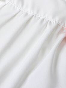 女嬰前蝴蝶結荷葉邊上衣和短褲＆ 頭巾