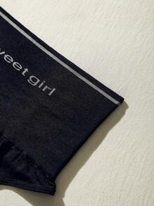SHEIN Slogan Graphic High Waist Shapewear Panty