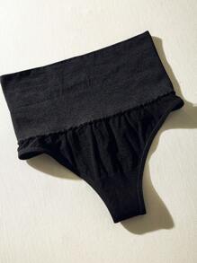 SHEIN Slogan Graphic High Waist Shapewear Panty