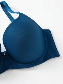 2 Packs Plus Size Casual Plain Fabric Backless Bras Multicolor Medium Stretch - Multicolor - View 4