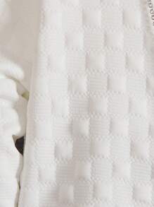 SHEIN Chàng trai trẻ Chi tiết Patched thư Áo nỉ & Chi tiết về Flap Quần - Nhiều màu - Xem 3