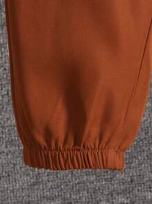 SHEIN Chàng trai trẻ Chi tiết Patched thư Áo nỉ & Chi tiết về Flap Quần - Nhiều màu - Xem 8