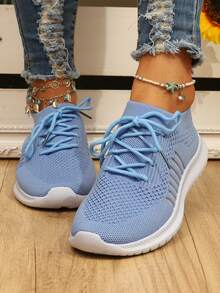 Ladies' Sports Shoes With Lace-up Design, Fashionable, Breathable And Non-slip, Suitable For Outdoor Activities