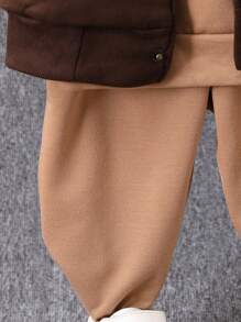 SHEIN 3件套 男童休閒刺繡外套連帽衛衣長褲秋冬運動裝 - 彩色 - 查看 5