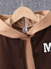 SHEIN 3件套 男童休閒刺繡外套連帽衛衣長褲秋冬運動裝 - 彩色 - 查看 7