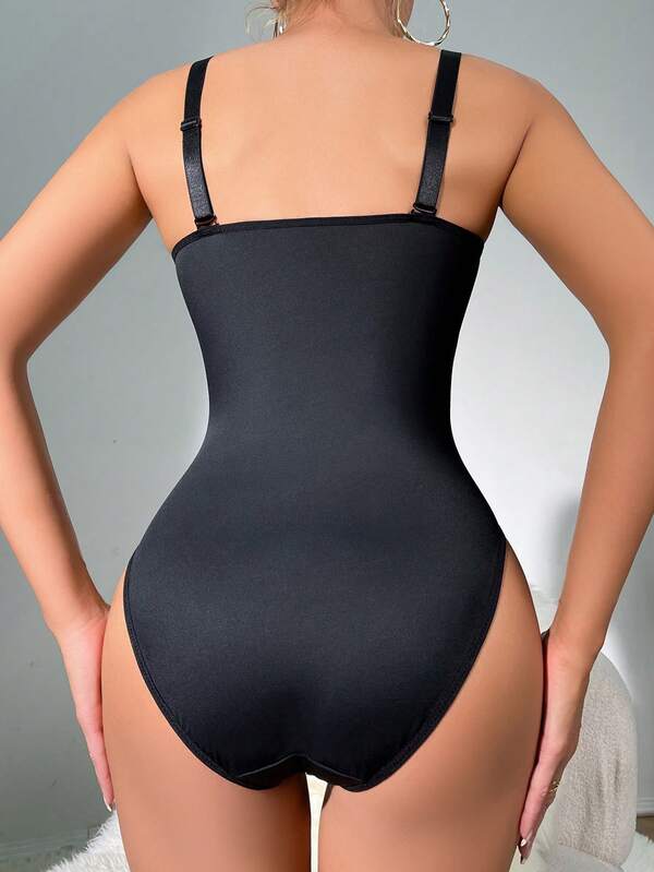 Solid Wireless Shapewear Bodysuit SHEIN USA