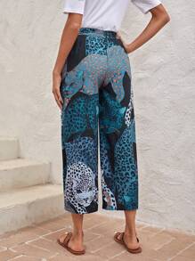EMERY ROSE In hoa Báo Túi nghiêng Quần Capris - màu đen - Xem 2