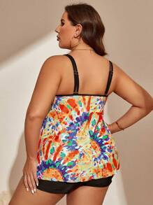 Swim Lushoire 反染織紋短褲泳衣套裝 - 彩色 - 查看 2