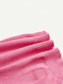 Cozy Pixies Baby Girl Unicorn Pattern Sweater - Pink - View 4
