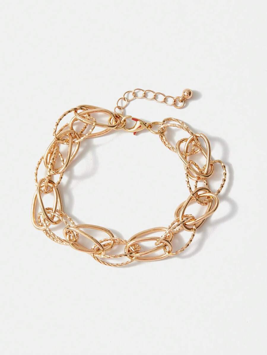 BizChic 簡約風時尚手鏈 - 金色 - 查看 1