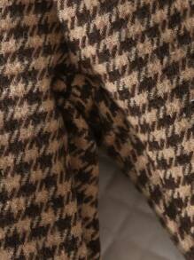 Baby Boy Casual Houndstooth Printed Overalls And Hat Set, For Christmas - Multicolor - View 5