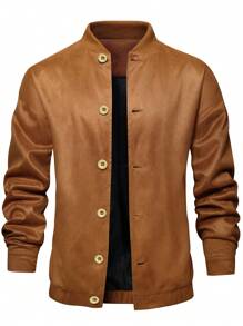 Manfinity Homme Chaqueta Tipo Bomber De Hombre Con Cierre De Cremallera, Hombros Caídos Y Corte Holgado