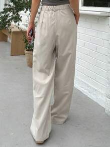 DAZY Solid Plicated Detail Suit Pants