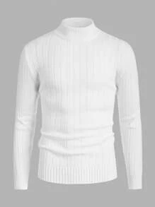 Manfinity VCAY 男士素色小高領套頭毛衣