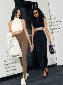 GLOWMODE FeatherFit™ Hot Fit 1/4 Half Zip Adjustable Tank - Creamy White - View 7