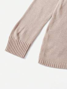 SHEIN LUNE Cardigan En Dentelle Épaule tombante À Bouton