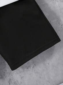 SHEIN garoto jovem Bloco De Cores Corrigido Bolso Camiseta & Shorts