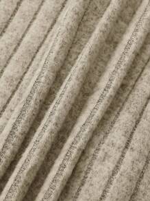 SHEIN Leap Crew Tween Boy Letter Patched Detail Tee - Khaki - View 3