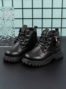 Children's Fashionable Outdoor Campus Motorcycle Boots For Boys And Girls