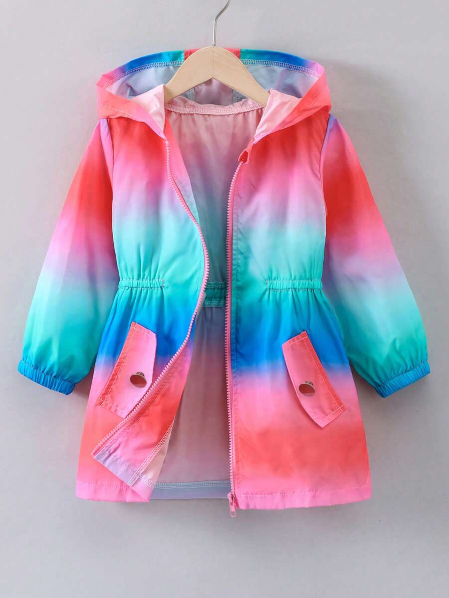 SHEIN 女小童漸層連帽外套 - 彩色 - 查看 1