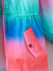 SHEIN 女小童漸層連帽外套 - 彩色 - 查看 4