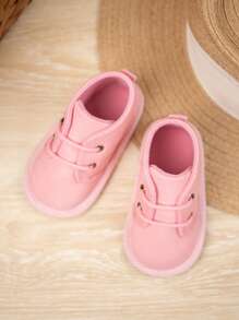 女婴繫帶靴 - 藕粉色 - 查看 4