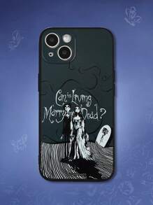 Corpse Bride | ROMWE Funda para móvil con estampado de figura - Multicolor - Ver 1