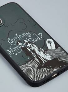 Corpse Bride | ROMWE Funda para móvil con estampado de figura - Multicolor - Ver 4