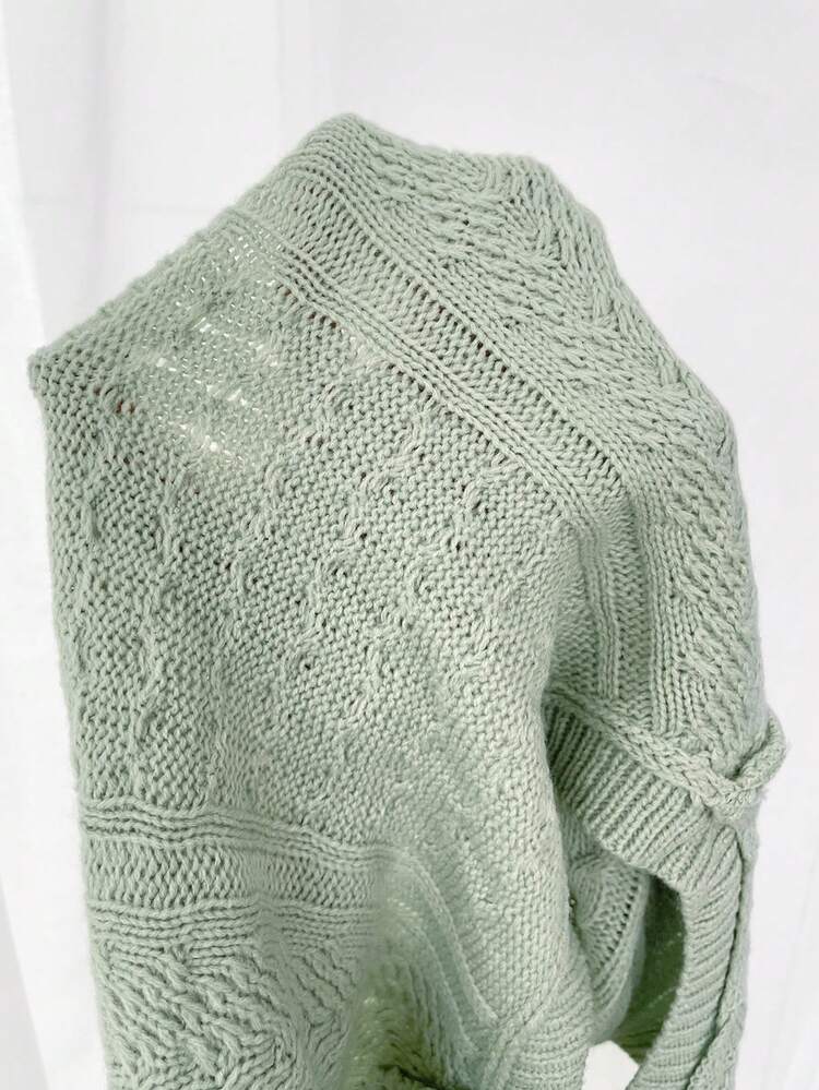 Cable Knit Sweater Dress & Super Crop Sweater