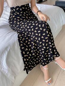 DAZY In Gấu Cao eo Váy nàng tiên cá - màu đen - Xem 5