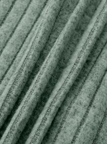 SHEIN Leap Crew Tween Boy Letter Patched Detail Ribbed Knit Tee - Mint Green - View 5