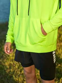 Manfinity Sport Corelite Männer Hoodie mit Buchstaben Grafik, Raglanärmeln, Outdoor