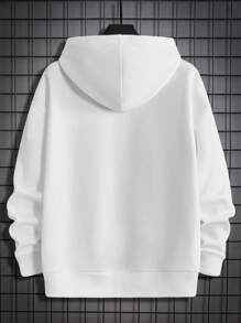 Manfinity Homme Sweat À Capuche Pour Homme Imprimé De L'amour De La Saint-valentin, Surdimensionné