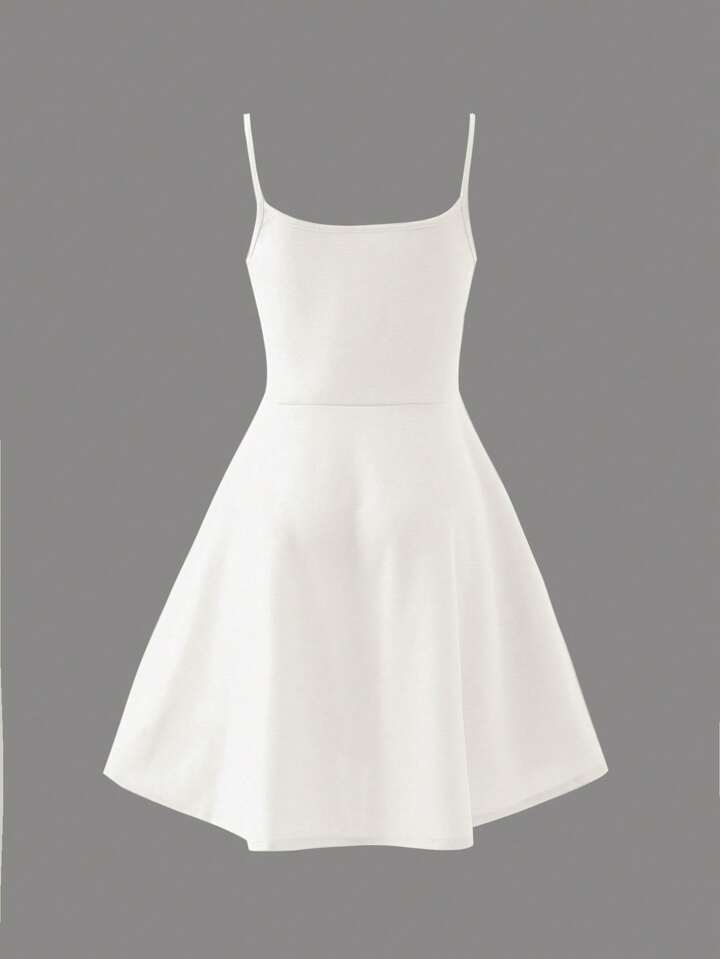 Plain white dress for teenager best sale