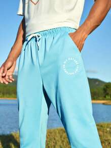 SHEIN In My Nature Men's Camo Printed Outdoor Cargo Pants Hiking Clothes