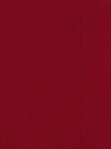 SHEIN Clasi Blazer de cuello con solapa con nudo lateral cruzado - Rojo - Ver 4