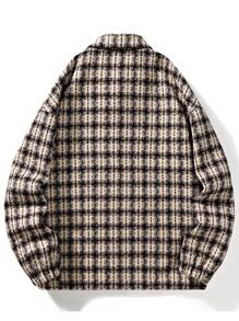 Uomo Giacche a quadri con doppia tasca spalle cadenti